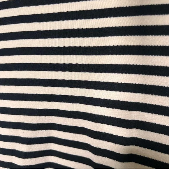 THEORY Clinton Stripe Sleeveless Twist-Front Dress Pima Cotton Size Small Petite - Picture 15 of 16